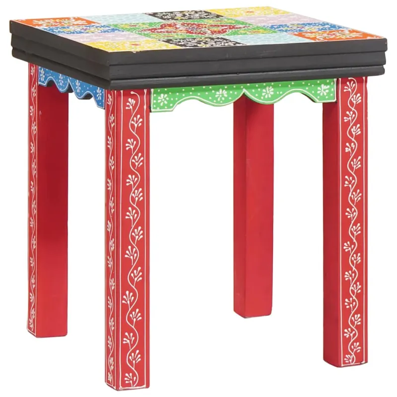 Kvadratinis stalas 3 pcs Įvairiaspalvis