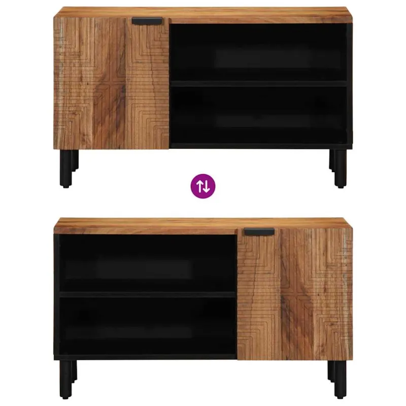 Televizoriaus spintelė Ruda 80 x 33 x 46 cm Kietas mango medis