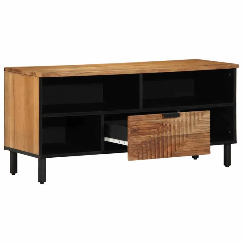 Televizoriaus spintelė Ruda 100 x 33 x 46 cm Kietas mango medis