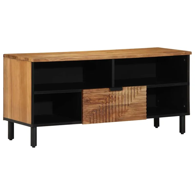 Televizoriaus spintelė Ruda 100 x 33 x 46 cm Kietas mango medis