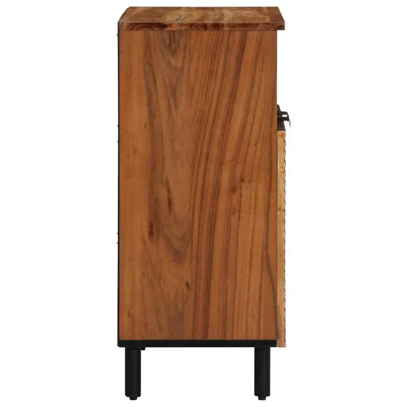 Kabalas su lentyna Ruda 60 x 33 x 75 cm Kietas mango medis