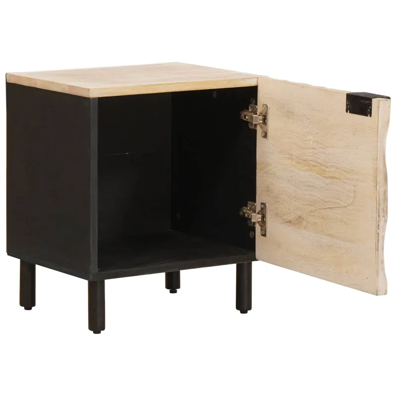 Šalia lovos spintelė 2 pcs Balta 40 x 33 x 46 cm