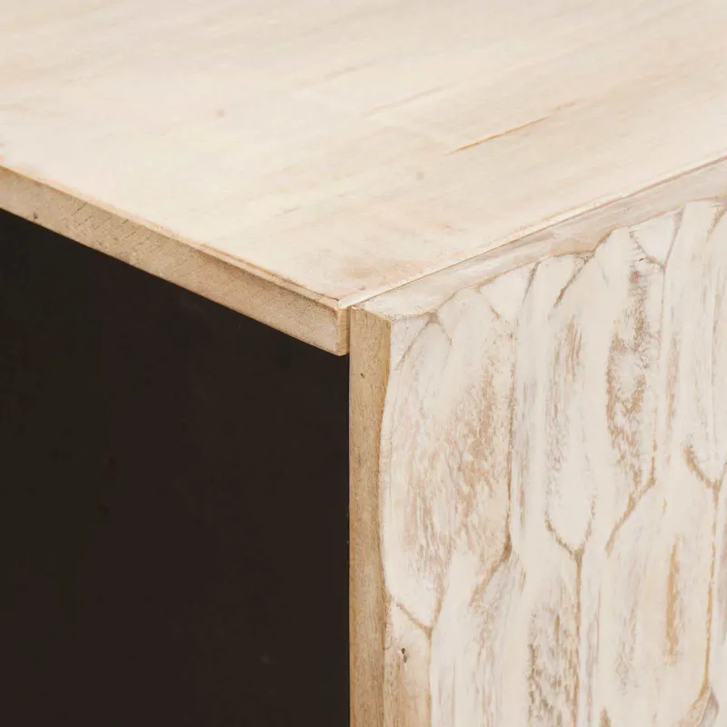 Televizoriaus spintelė Baltos skalbimo apdaila 105 x 33 x 46 cm