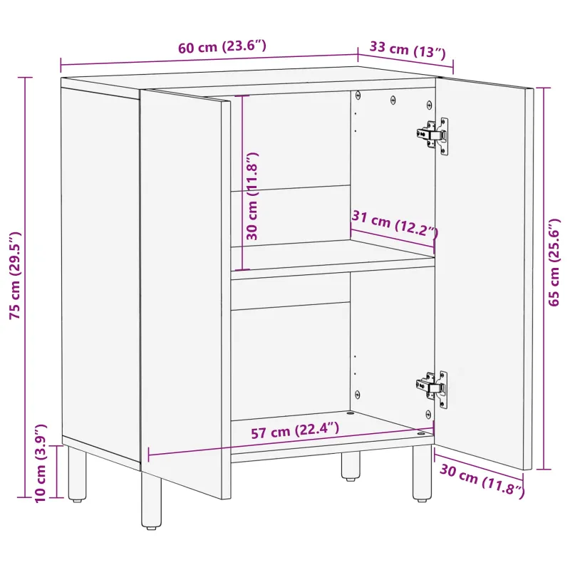 Kabalas Baltos skalbimo apdaila 60 x 33 x 75 cm