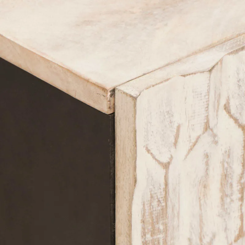 Televizoriaus spintelė Baltos skalbimo apdaila 105 x 33 x 46 cm