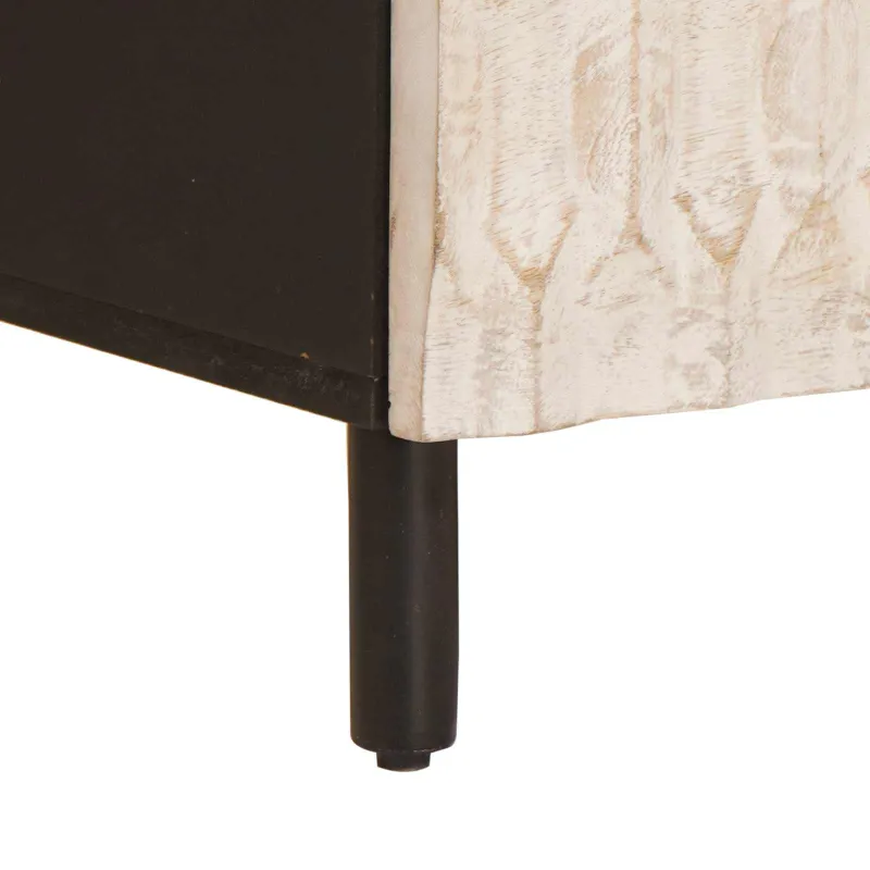 Televizoriaus spintelė Baltos skalbimo apdaila 100 x 33 x 46 cm