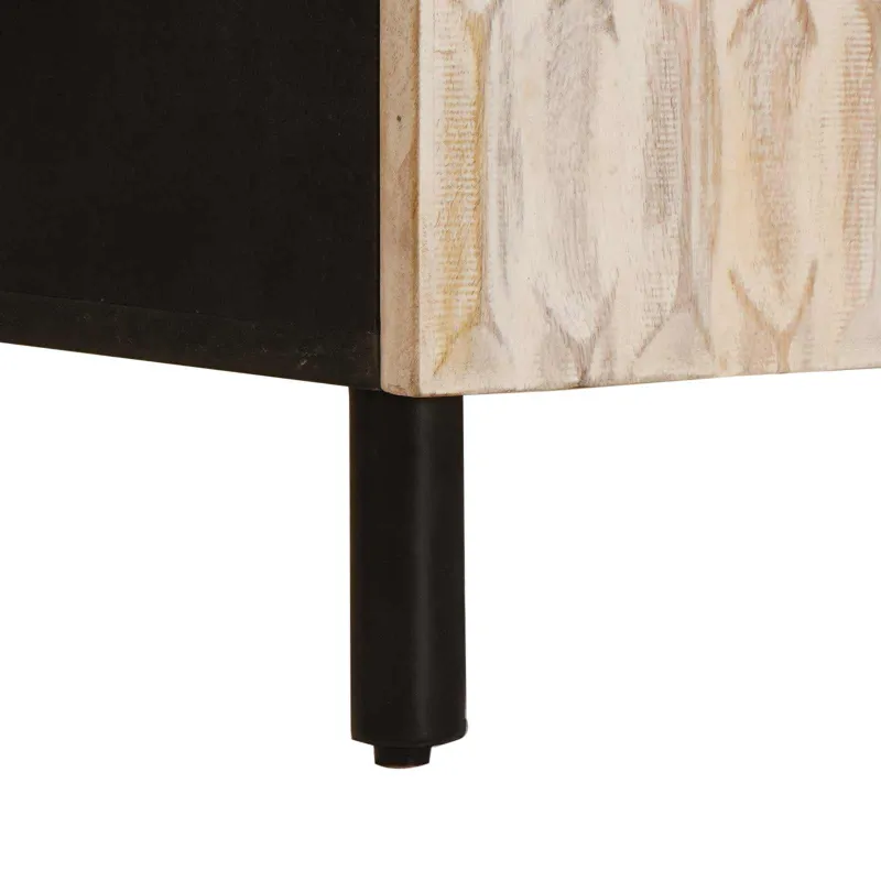 Kabalas su lentyna Baltos skalbimo apdaila 90 x 33 x 75 cm