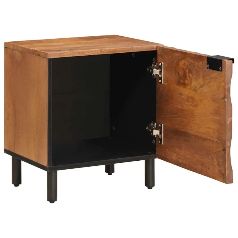 Šalia lovos spintelė 2 pcs Ruda 40 x 33 x 46 cm