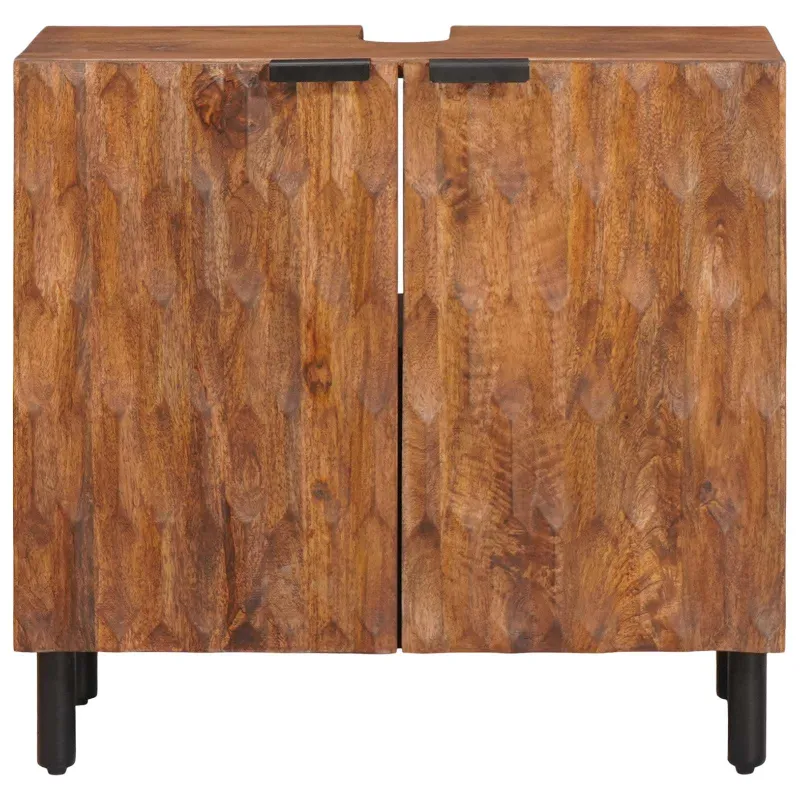 Vonios kriauklės spinta Ruda 62 x 33 x 58 cm Kietas mango medis
