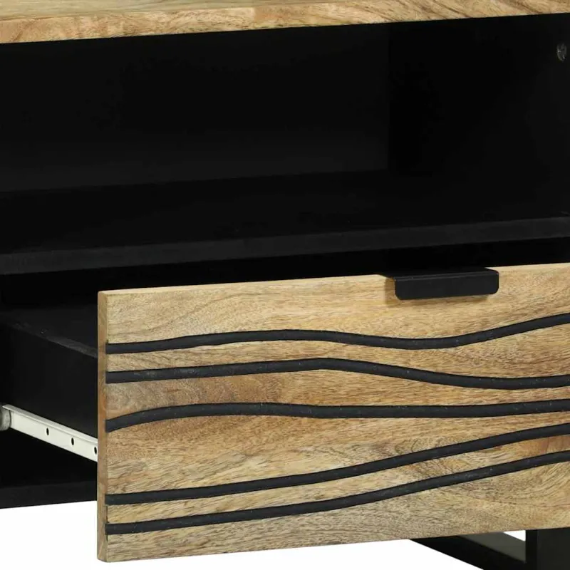 TV vienetai su stalčių Ruda 80 x 33 x 46 cm Apdirbta mediena
