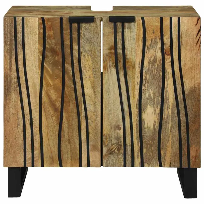 Vonios kriauklės spinta Ruda 62 x 33 x 58 cm Apdirbta mediena