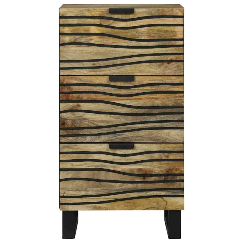 Bufetas su stalčių Ruda 40 x 33 x 75 cm mango medienos masyvas