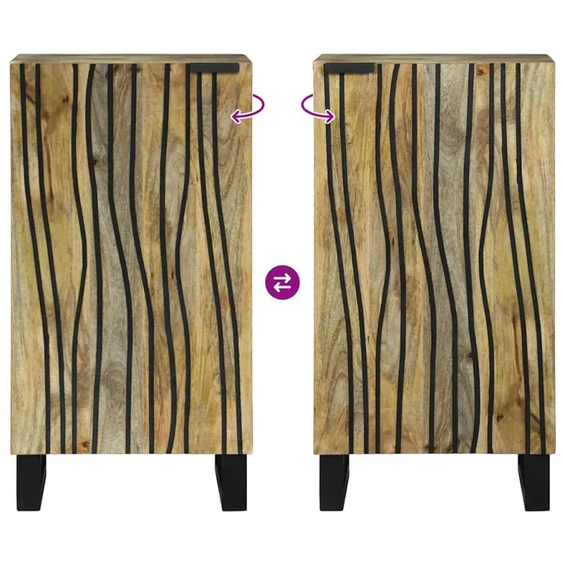 Komodas Ruda 40 x 33 x 75 cm mango medienos masyvas