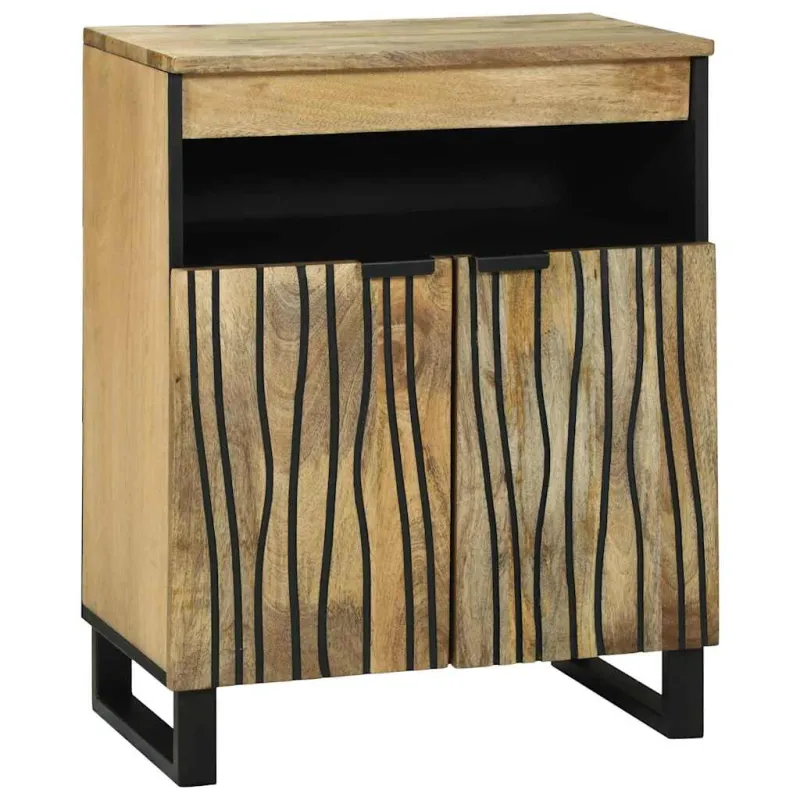 Komodas su stalčių Ruda 60 x 33 x 75 cm mango medienos masyvas