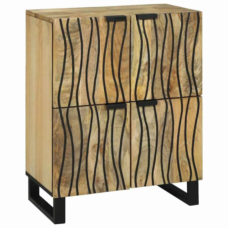 Komodas Ruda 60 x 33 x 75 cm mango medienos masyvas