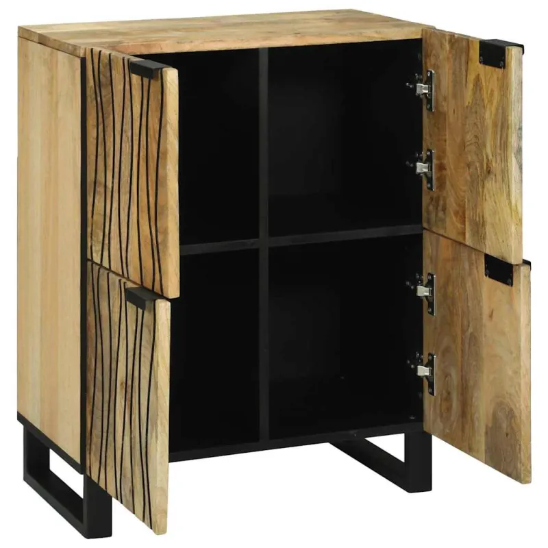 Komodas Ruda 60 x 33 x 75 cm mango medienos masyvas