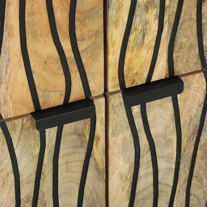 Komodas Ruda 60 x 33 x 75 cm mango medienos masyvas