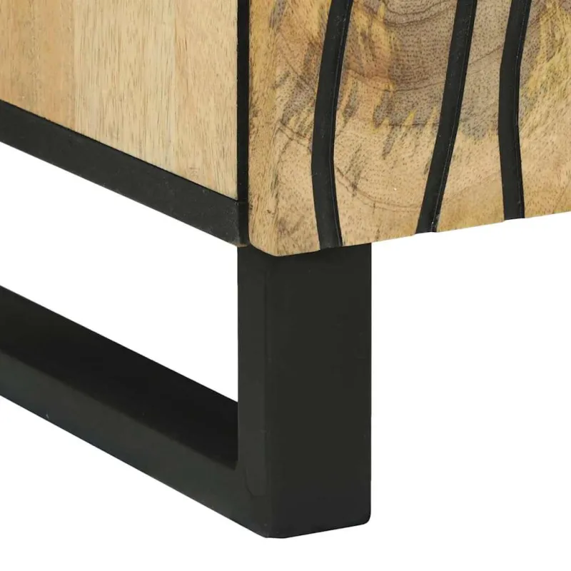 Komodas Ruda 60 x 33 x 75 cm mango medienos masyvas