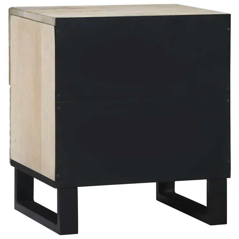 Šalia lovos spintelė 2 pcs Balta 40 x 33 x 46 cm