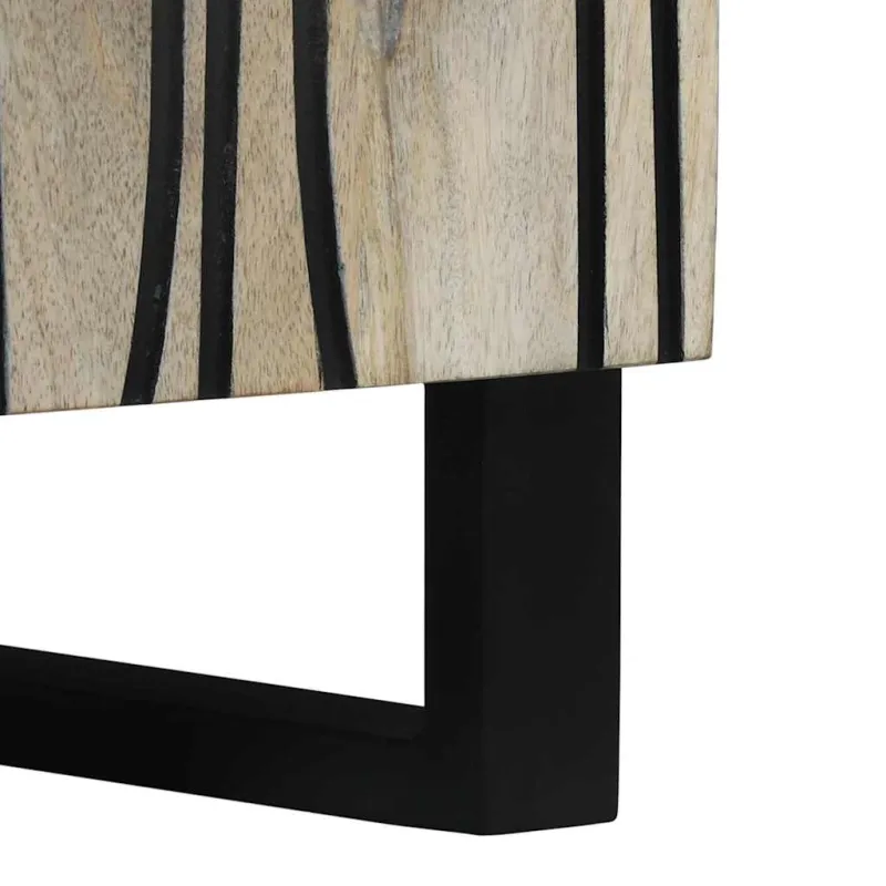 Kabalas Balta 60 x 33,5 x 75 cm Kietas mango medis
