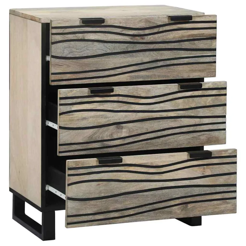 Kabalas Balta 60 x 33.5 x 75 cm Mango medienos masyvas