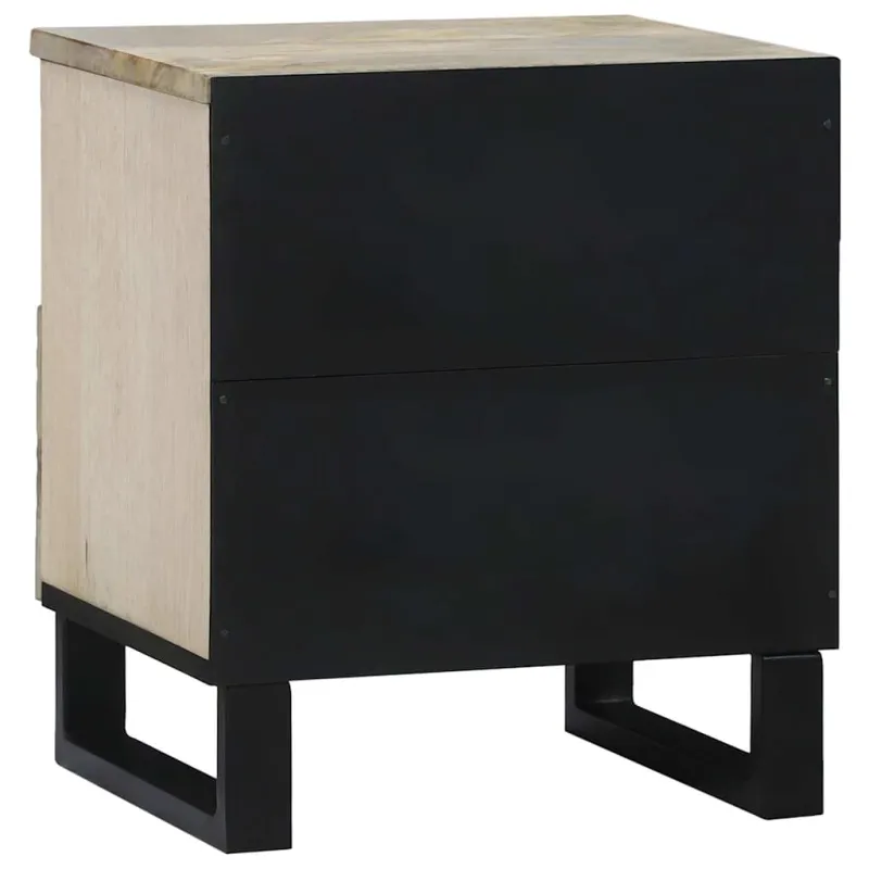 Šalia lovos spintelė 2 pcs Balta 40 x 33 x 46 cm