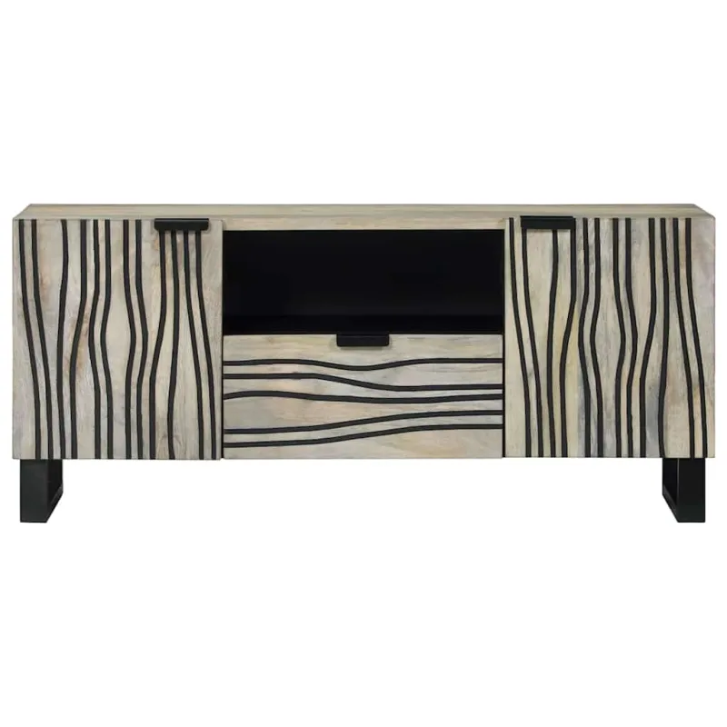 TV vienetai su stalčių Balta 105 x 33 x 46 cm Apdirbta mediena