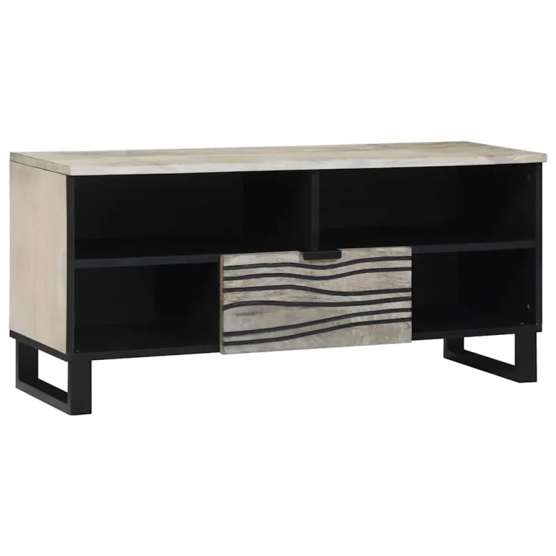 TV vienetai su stalčių Balta 105 x 33 x 46 cm Apdirbta mediena