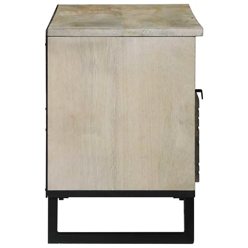 TV vienetai su stalčių Balta 105 x 33 x 46 cm Apdirbta mediena