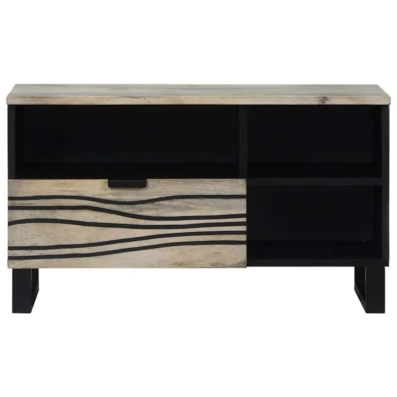 TV vienetai su stalčių Balta 80 x 33 x 46 cm Apdirbta mediena