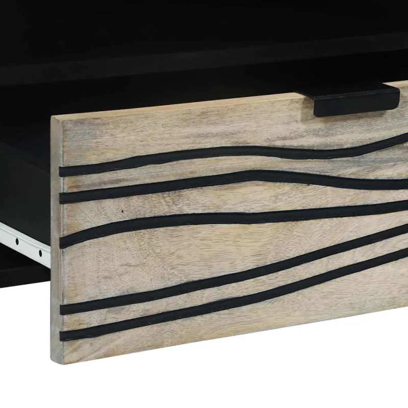 TV vienetai su stalčių Balta 80 x 33 x 46 cm Apdirbta mediena