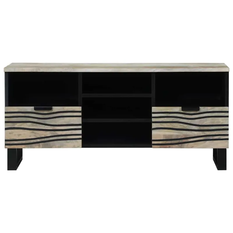 TV vienetai su stalčių Balta 100 x 33 x 46 cm Apdirbta mediena