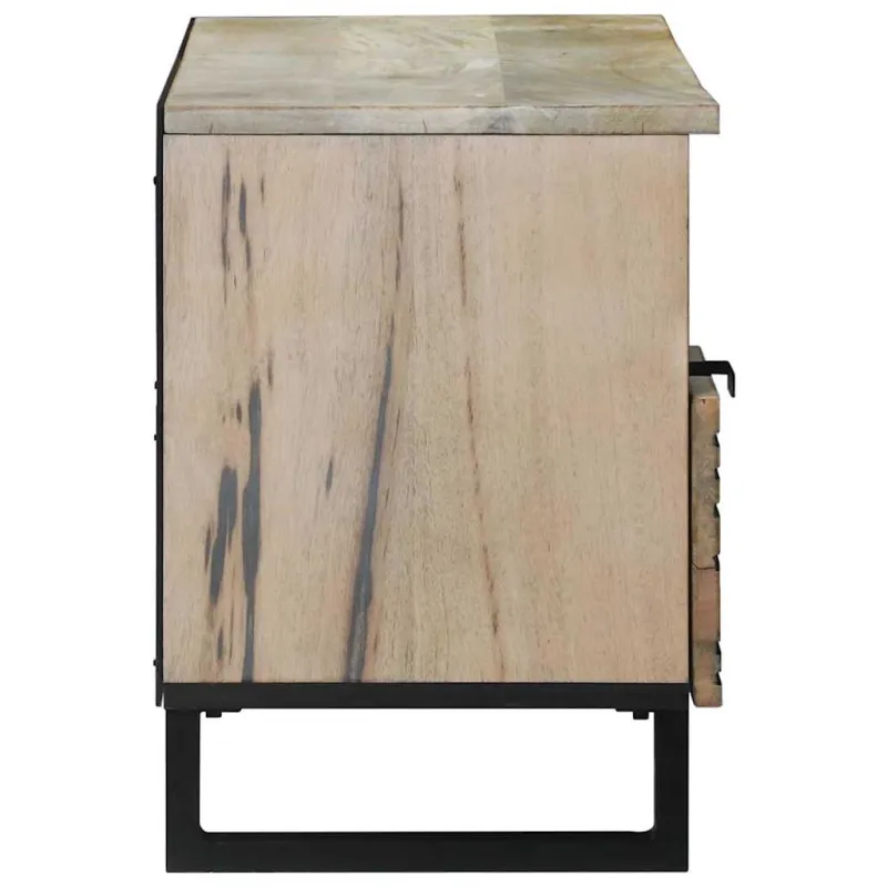TV vienetai su stalčių Balta 100 x 33 x 46 cm Apdirbta mediena