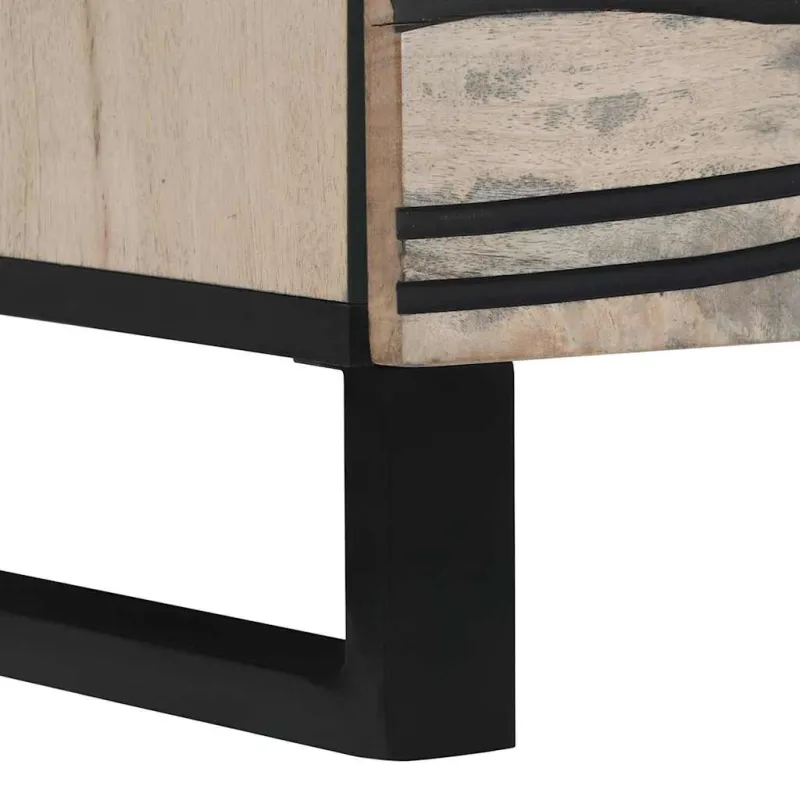 TV vienetai su stalčių Balta 100 x 33 x 46 cm Apdirbta mediena