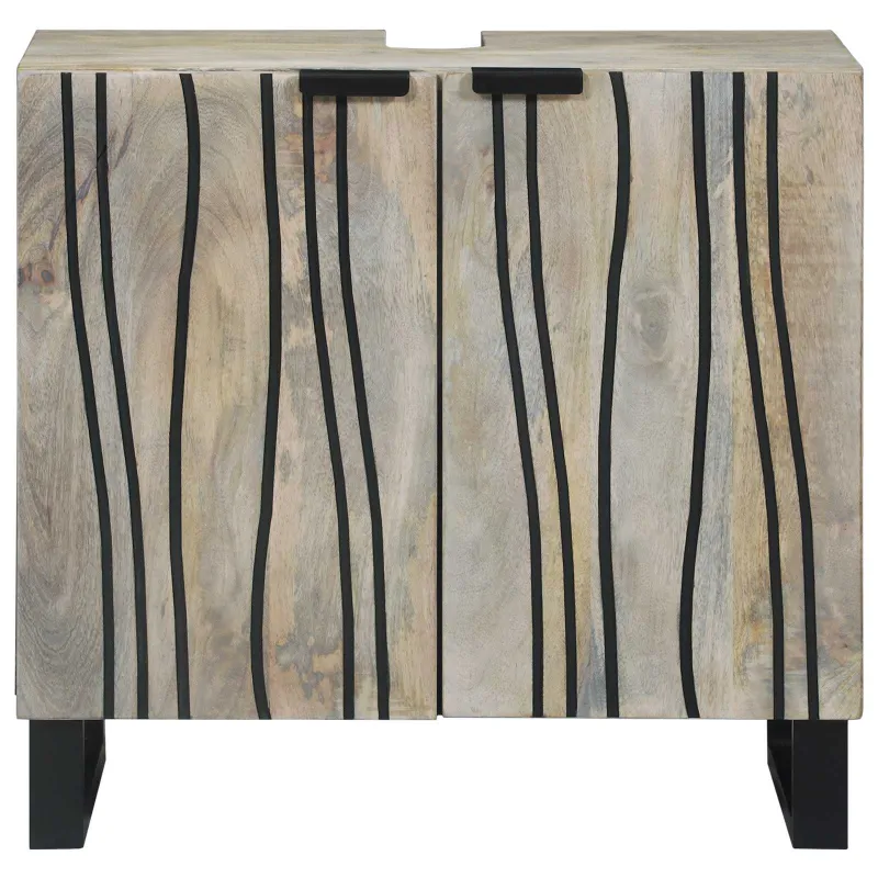 Vonios kriauklės spinta Balta 62 x 33 x 58 cm Apdirbta mediena