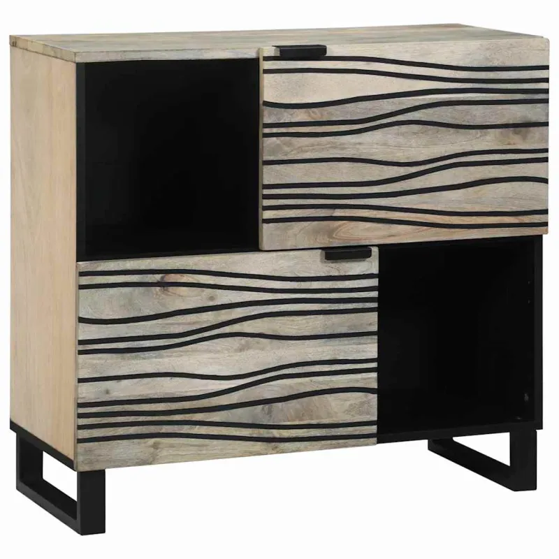 Bufetas Balta 80 x 33 x 75 cm mango medienos masyvas