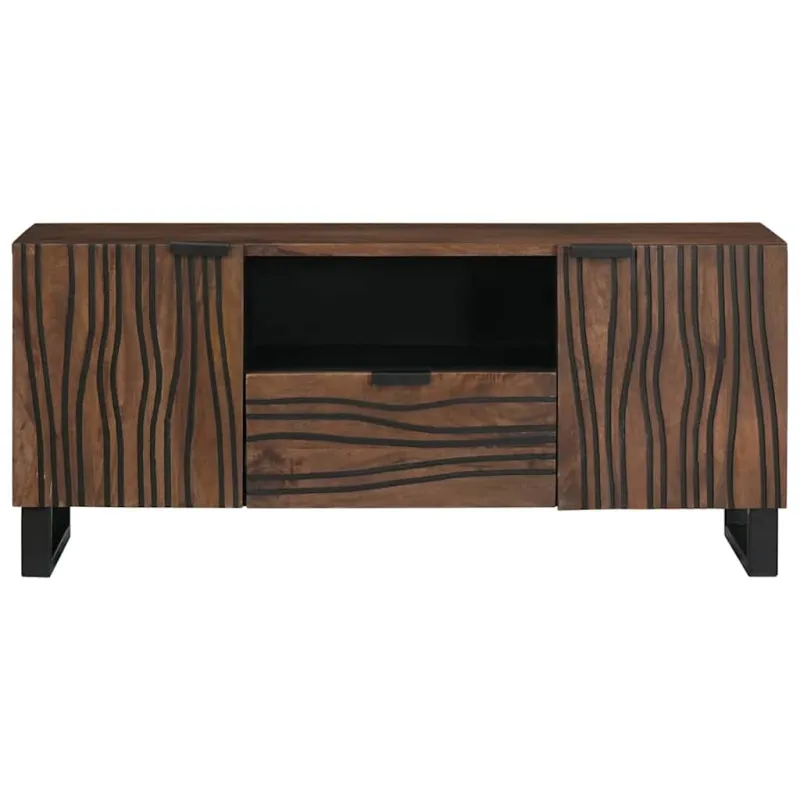 TV vienetai su stalčių graikinis riešutmedis 105 x 33 x 46 cm