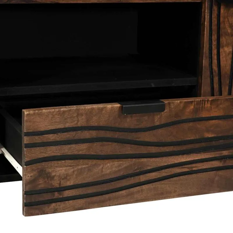 TV vienetai su stalčių graikinis riešutmedis 105 x 33 x 46 cm