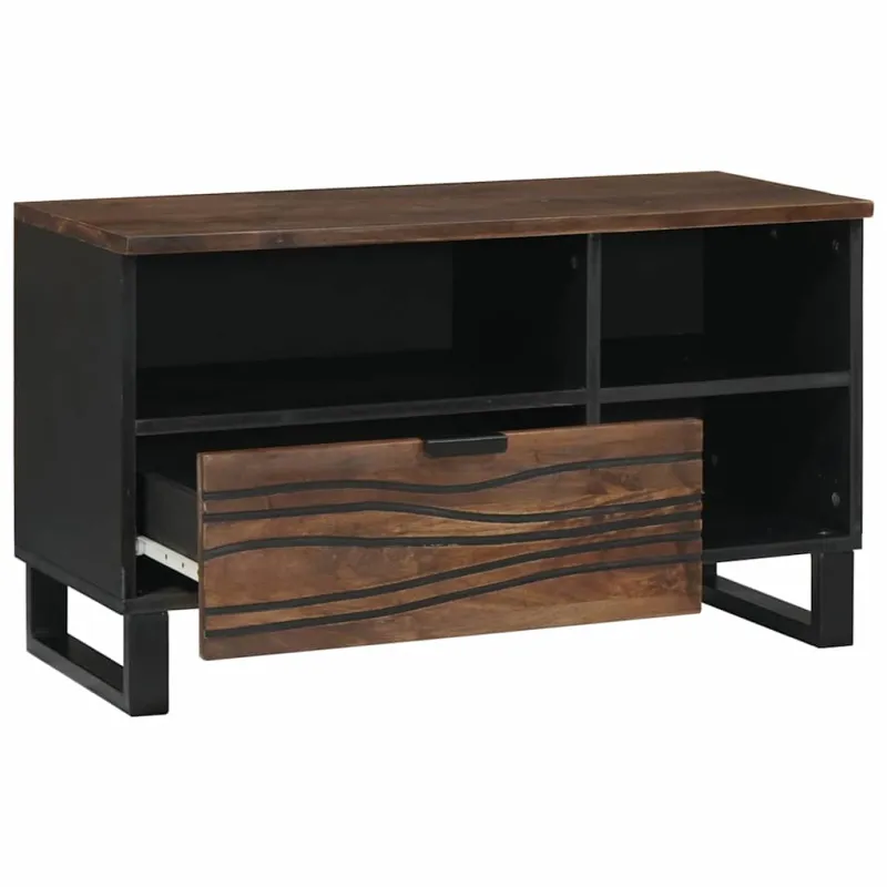 TV vienetai su stalčių graikinis riešutmedis 80 x 33 x 46 cm