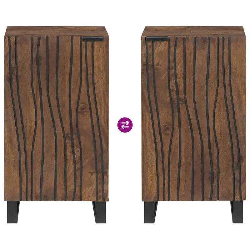 Komodas Ruda 40 x 33 x 75 cm mango medienos masyvas