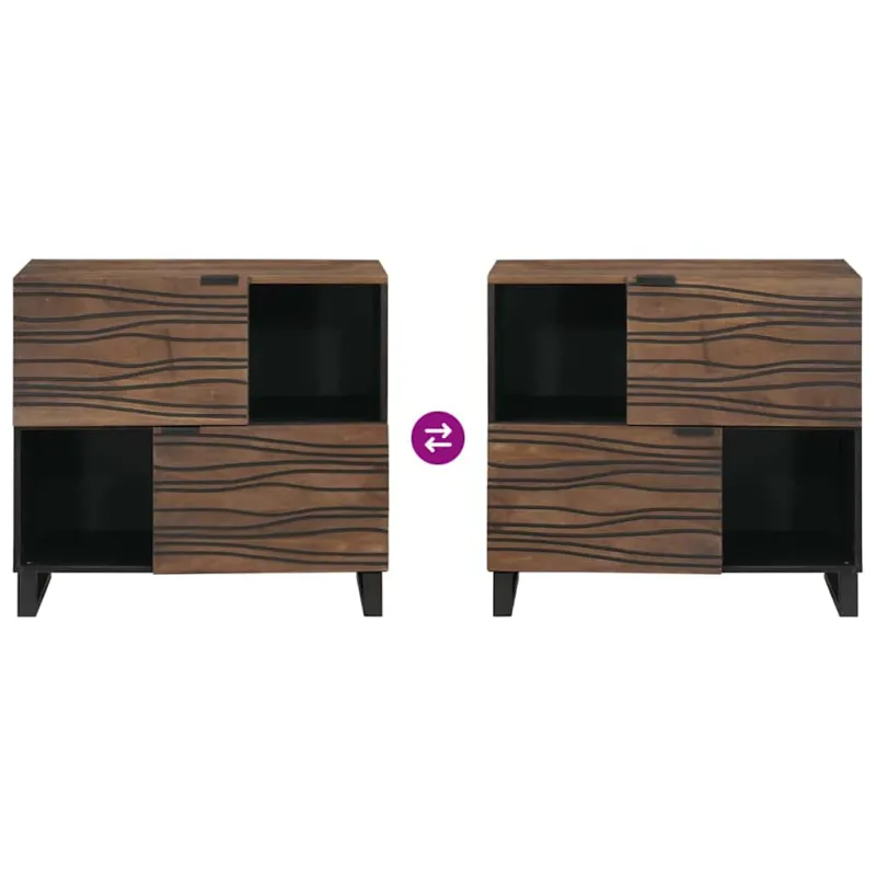 Bufetas Ruda 80 x 33 x 75 cm mango medienos masyvas