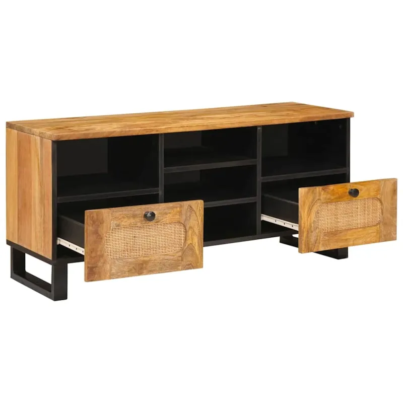 Televizoriaus spintelė Ruda 100 x 33 x 46 cm Kietas mango medis