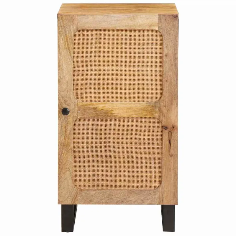 Kabalas su saugykla Ruda 40 x 33 x 75 cm Kietas mango medis