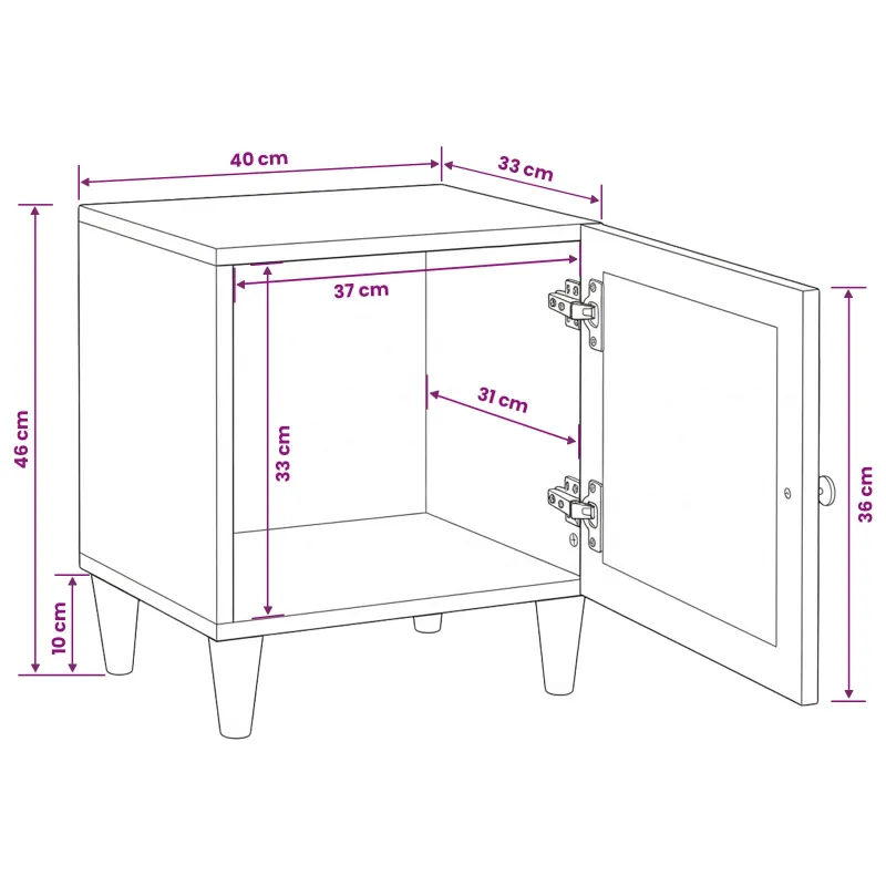 Šalia lovos spintelė 2 pcs Šviesiai rudas 80 x 50 x 40 cm