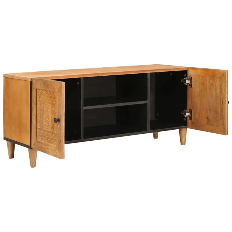 TV vienetai Šviesiai rudas 105 x 33 x 46 cm Kietas mango medis