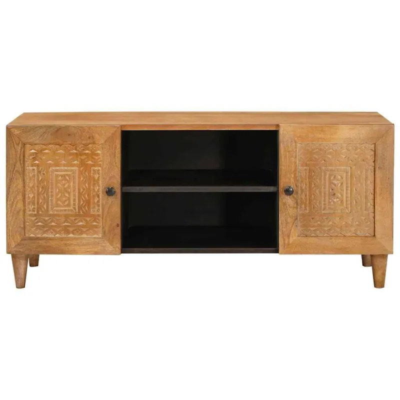 TV vienetai Šviesiai rudas 105 x 33 x 46 cm Kietas mango medis