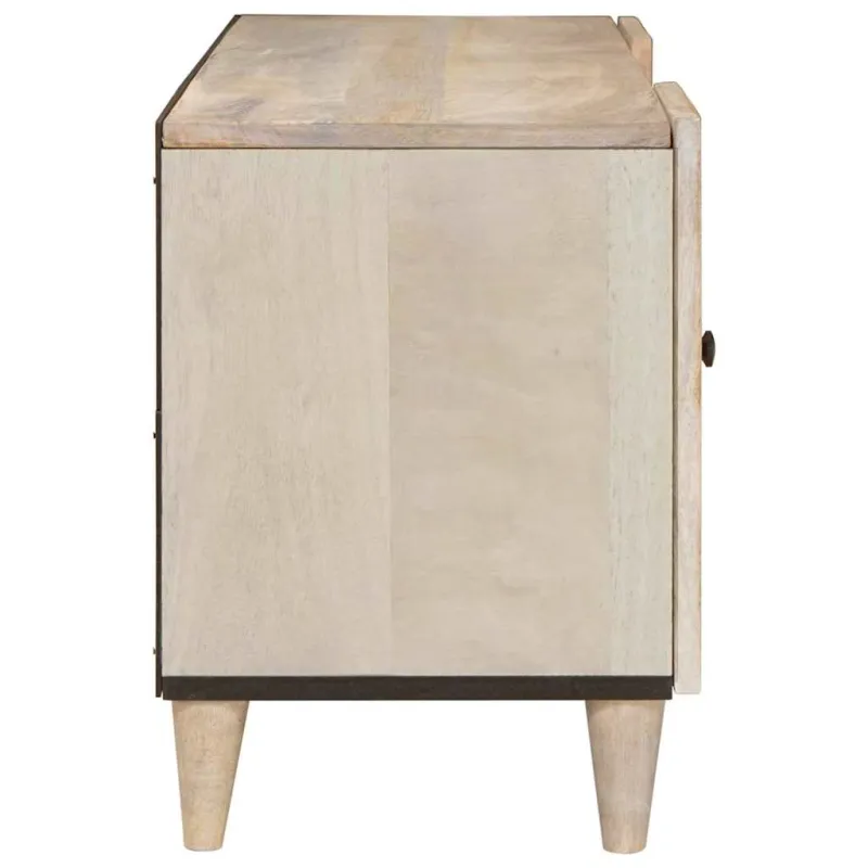 TV vienetai su lentyna Balta 105 x 33 x 46 cm Apdirbta mediena