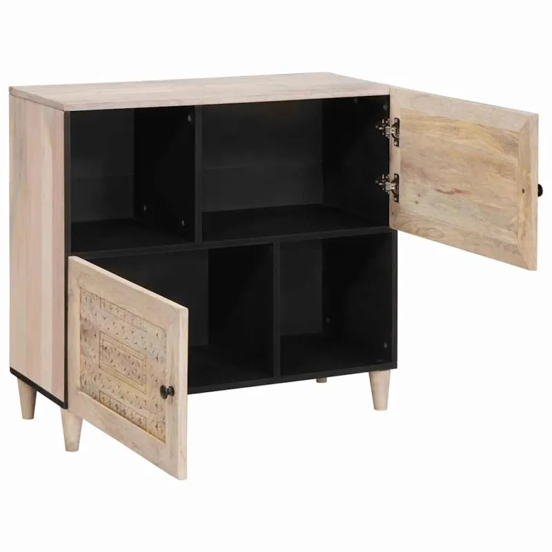 Kabalas Balta išblukinta 80 x 33 x 75 cm Kietas mango medis