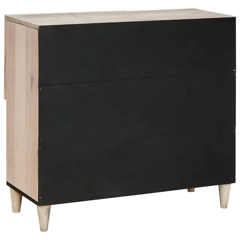 Kabalas Balta išblukinta 80 x 33 x 75 cm Kietas mango medis