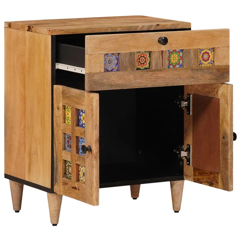 Šalia lovos spintelė su stalčių Natūrali 50 x 33 x 60 cm